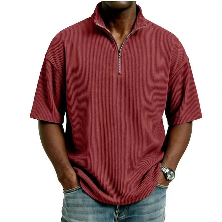 Summer Corduroy Stand-up Colla - огляд і ціна Corduroy Button Up Shirt Men