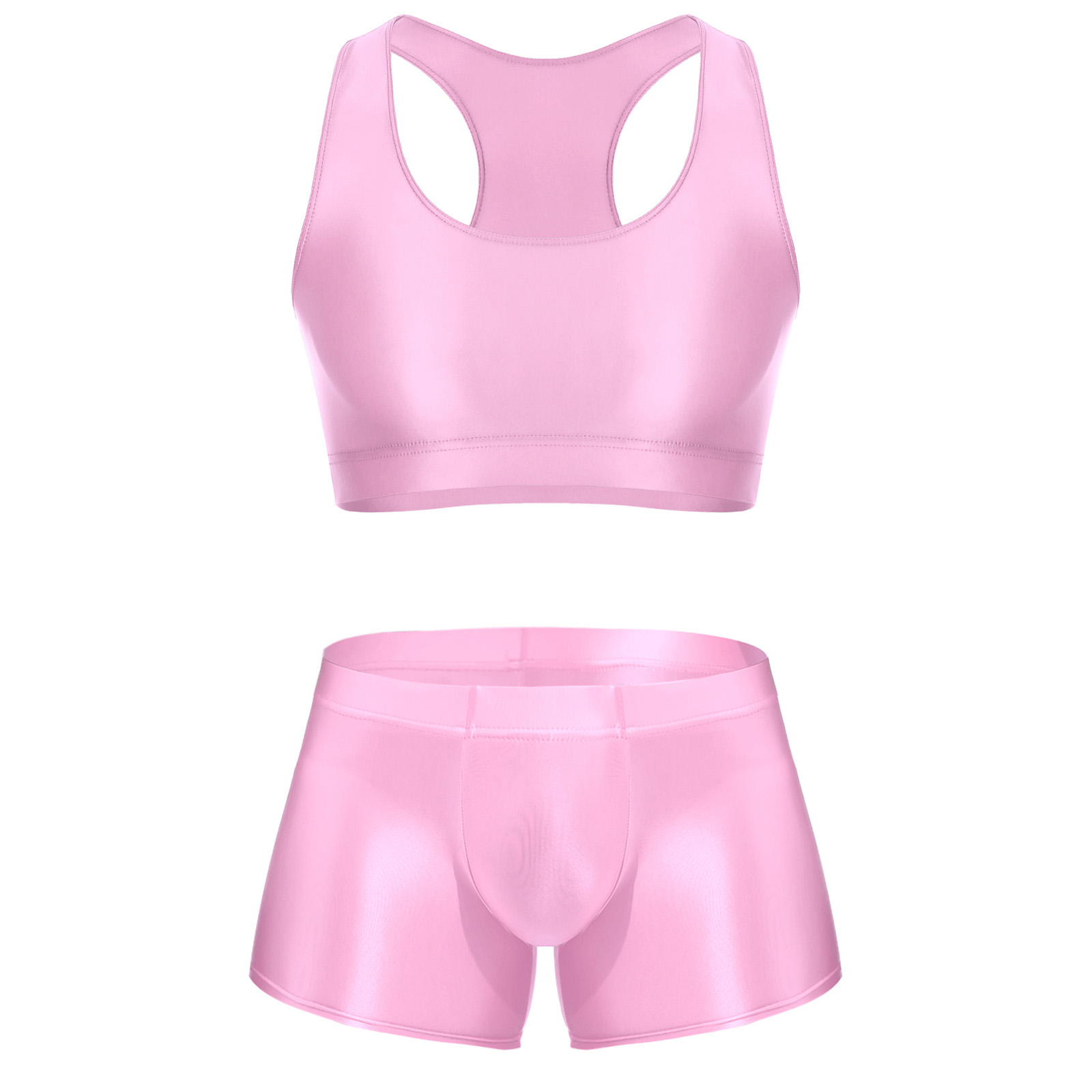 Men Glossy Stretchy Fitness Ou - огляд і ціна Underwear