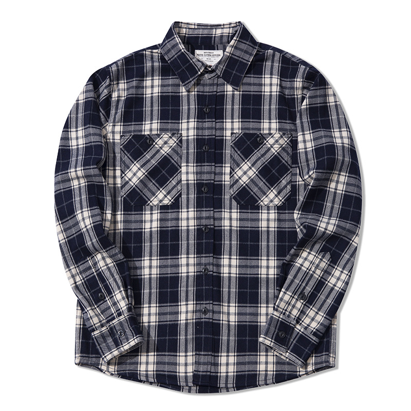 Autumn Winter Fashion Men's Cl - огляд і ціна Flannel Plaid Shirt Heavy Weight