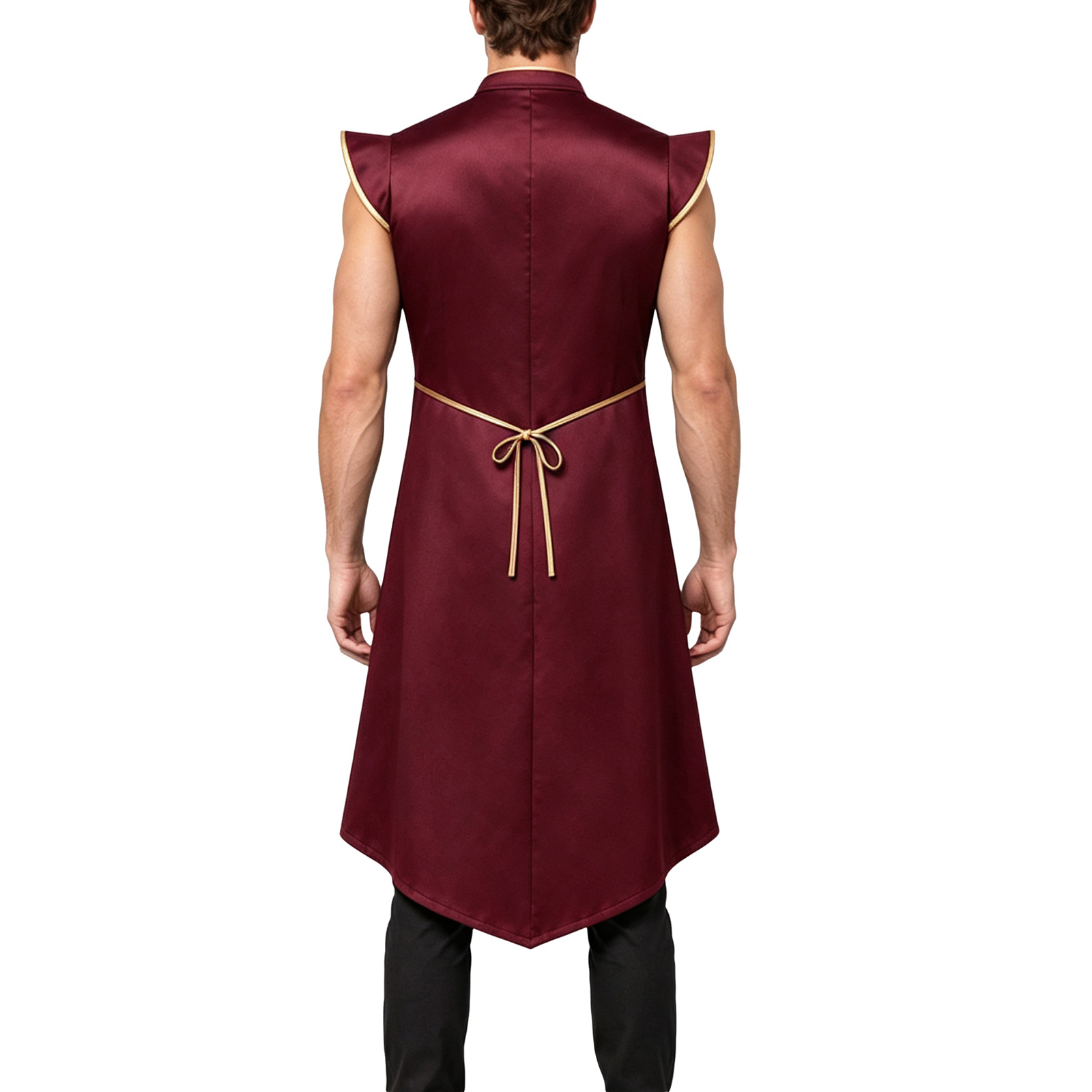Men Medieval Long Vest Cap Sle - огляд і ціна Jackets