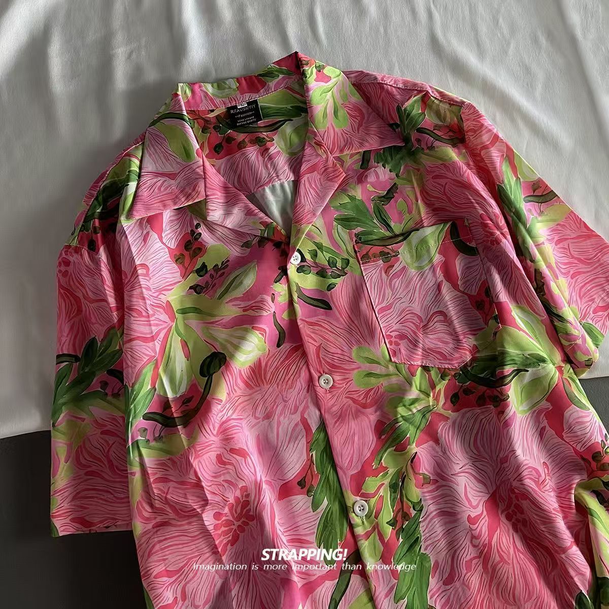 Vintage Beach Blusas Vocation  - огляд і ціна Vintage Hawaiian Floral Shirt