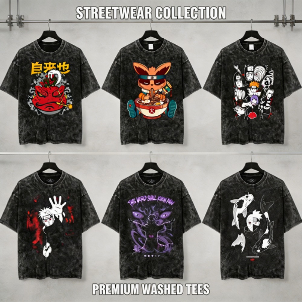 distressed wash T Shirt Naruto - огляд і ціна Acid Wash Vintage Graphic T Shirt
