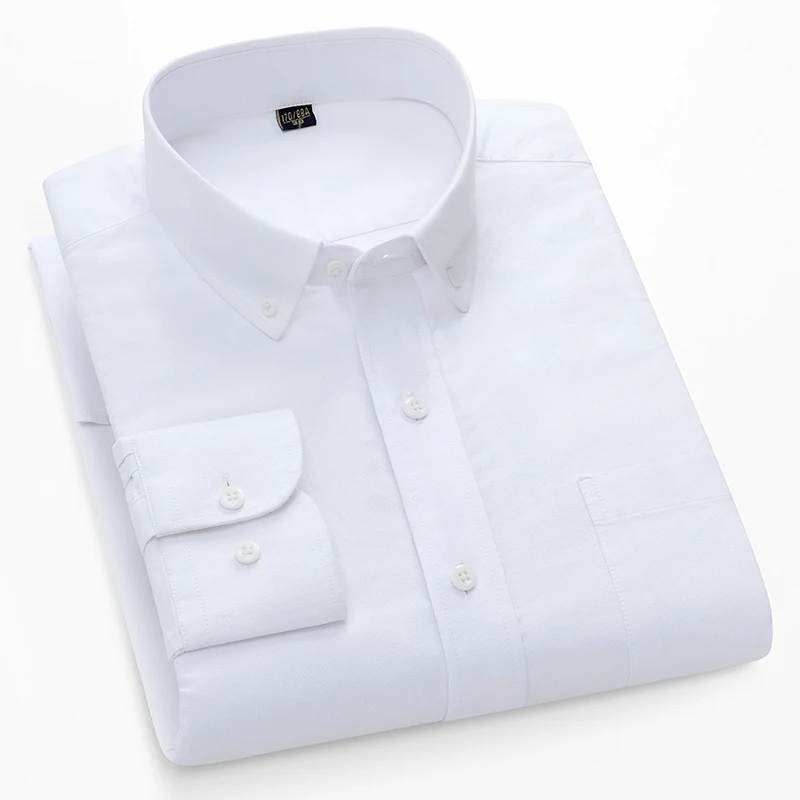 100%cotton oxford long-sleeve  - огляд і ціна Oxford Cotton Casual Shirt Business