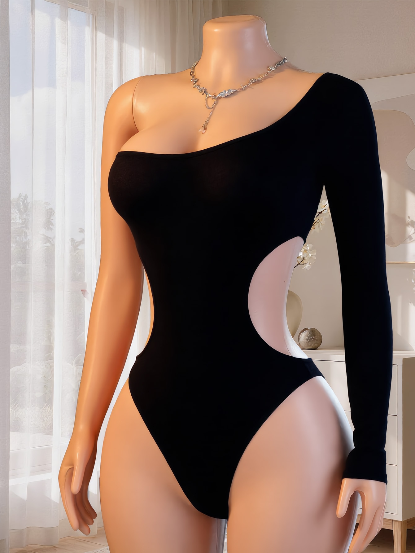 Women One Shoulder Long Sleeve - огляд і ціна Underwear