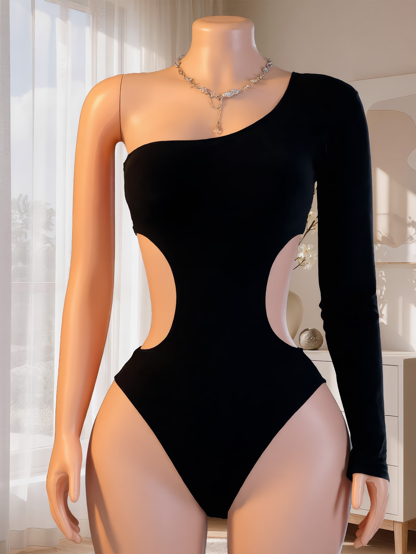 Women One Shoulder Long Sleeve - огляд і ціна Underwear