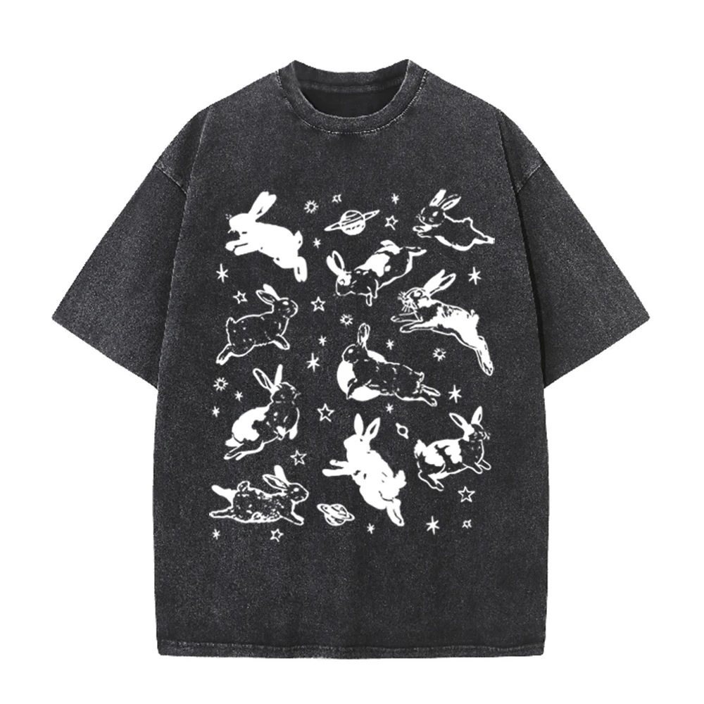 2026 Vintage Space Rabbit Plan - огляд і ціна Acid Wash Vintage Graphic T Shirt