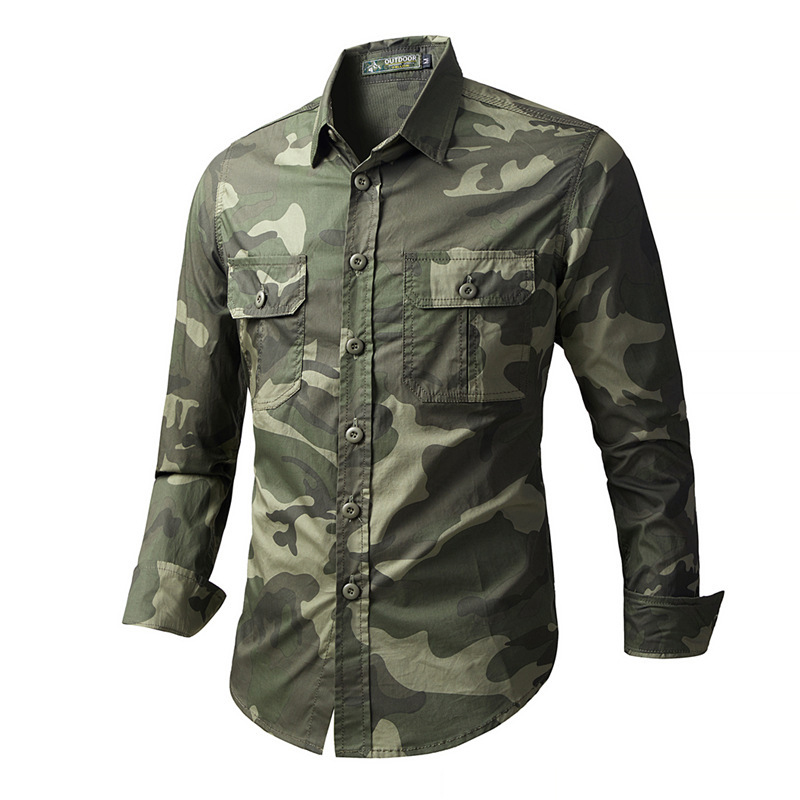 Spring Autumn Men's Tactical C - огляд і ціна Tactical Military Shirt Cargo