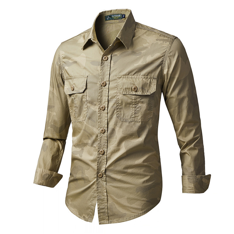 Spring Autumn Men's Tactical C - огляд і ціна Tactical Military Shirt Cargo