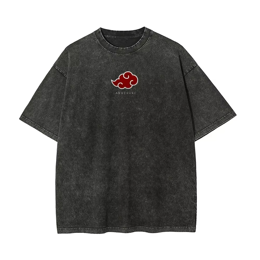 Naruto Itachi Uchiha T Shirt A - огляд і ціна Acid Wash Vintage Graphic T Shirt
