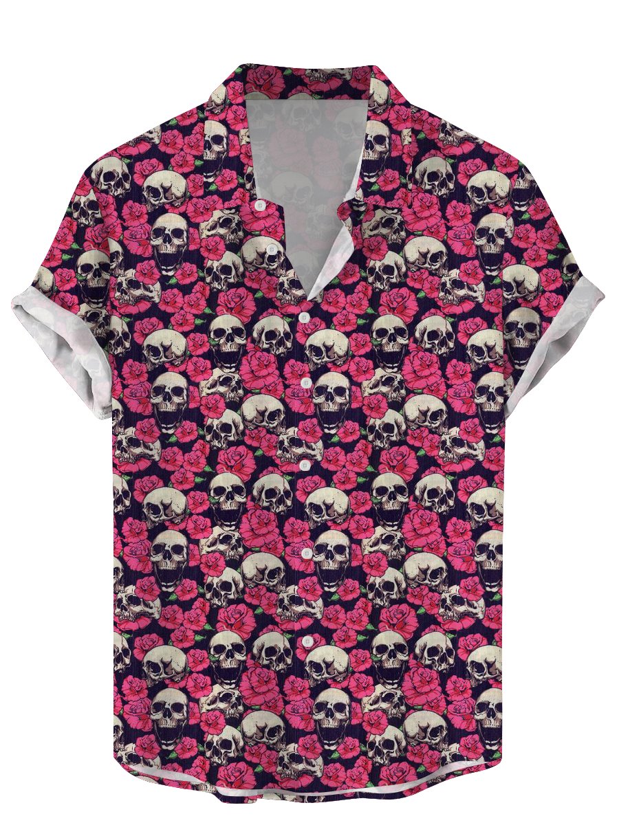 Vintage Skull Floral Men's Shi - огляд і ціна Vintage Hawaiian Floral Shirt