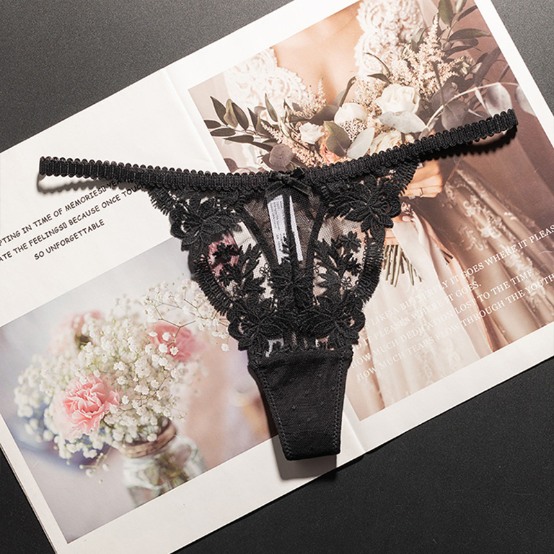 Lace Panties Sexy Thong Women  - огляд і ціна Underwear