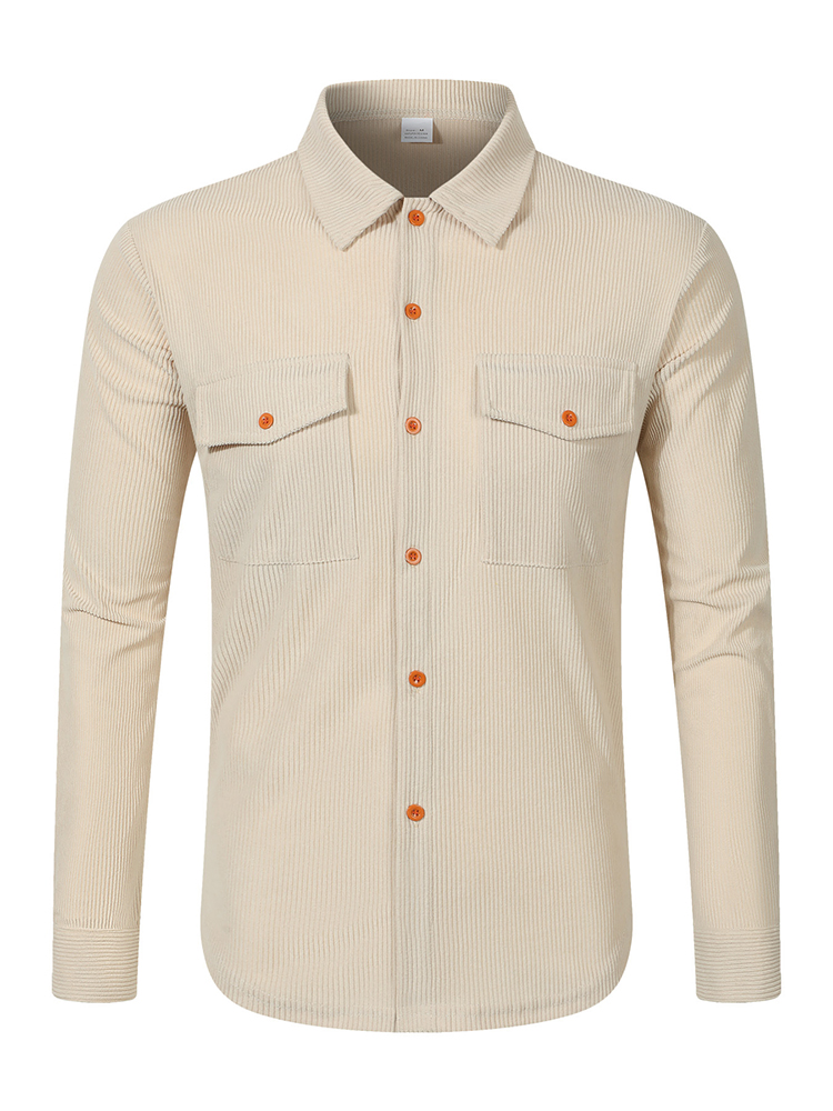 Casual Men's Corduroy Shirt Ja - огляд і ціна Corduroy Button Up Shirt Men