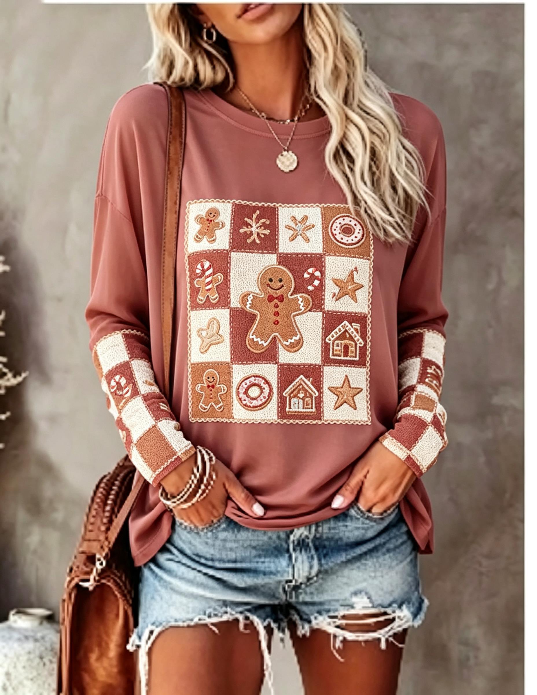 Women Long Sleeve T Shirt Fox  - огляд і ціна T-Shirts