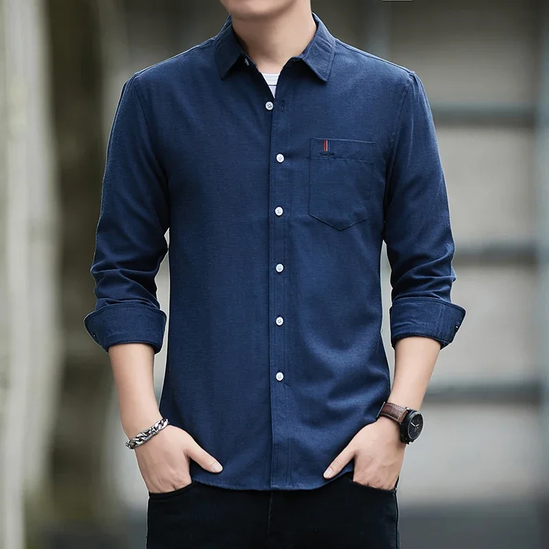 Sports Long Sleeved Jacket Men - огляд і ціна Mens Linen Shirt Long Sleeve