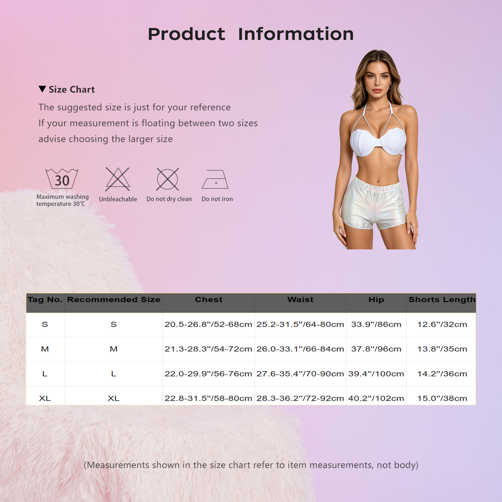 Women Metallic Shiny Swimwear  - огляд і ціна Shorts