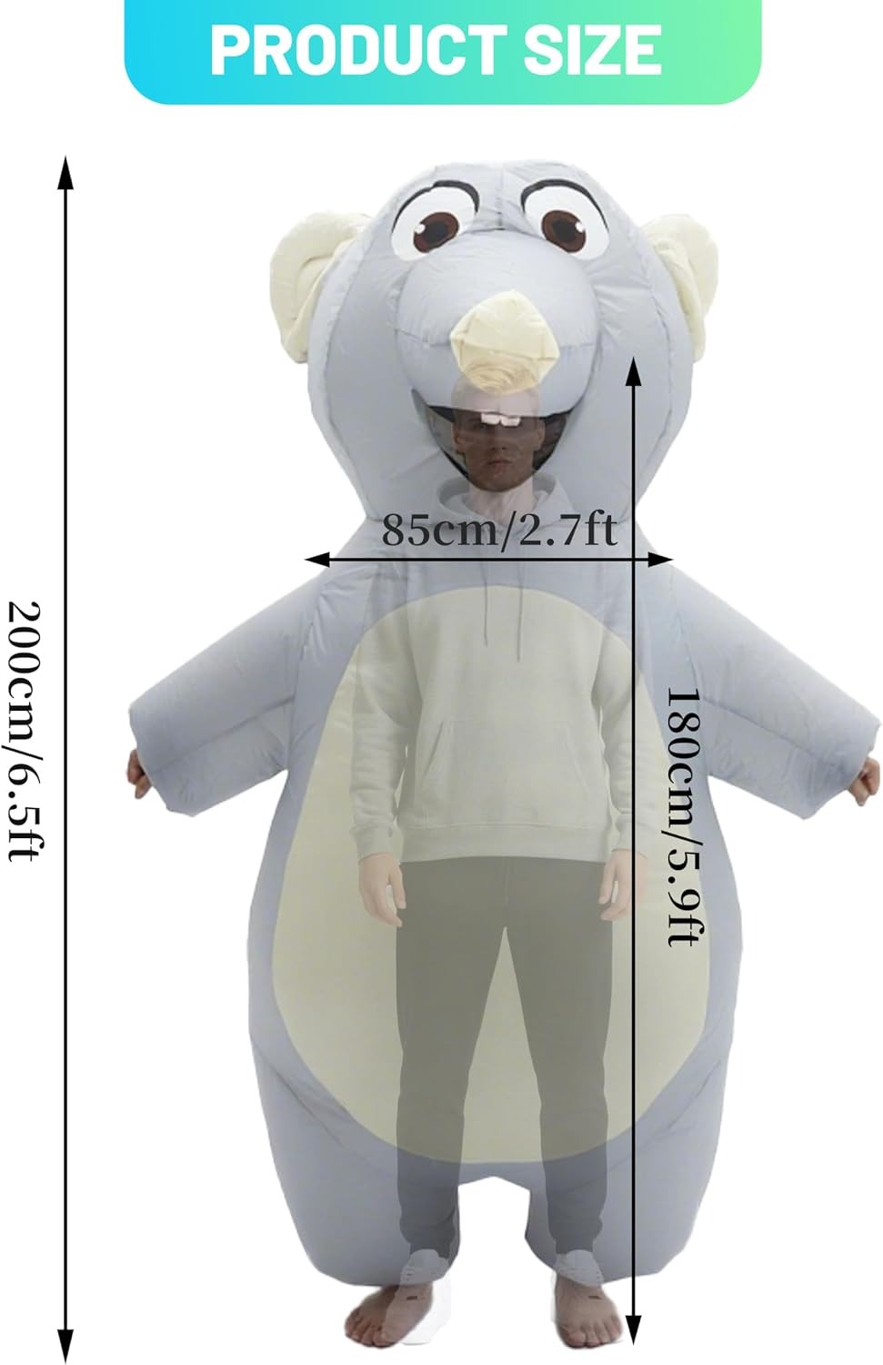 Inflatable Mouse Costume for A - огляд і ціна Suits