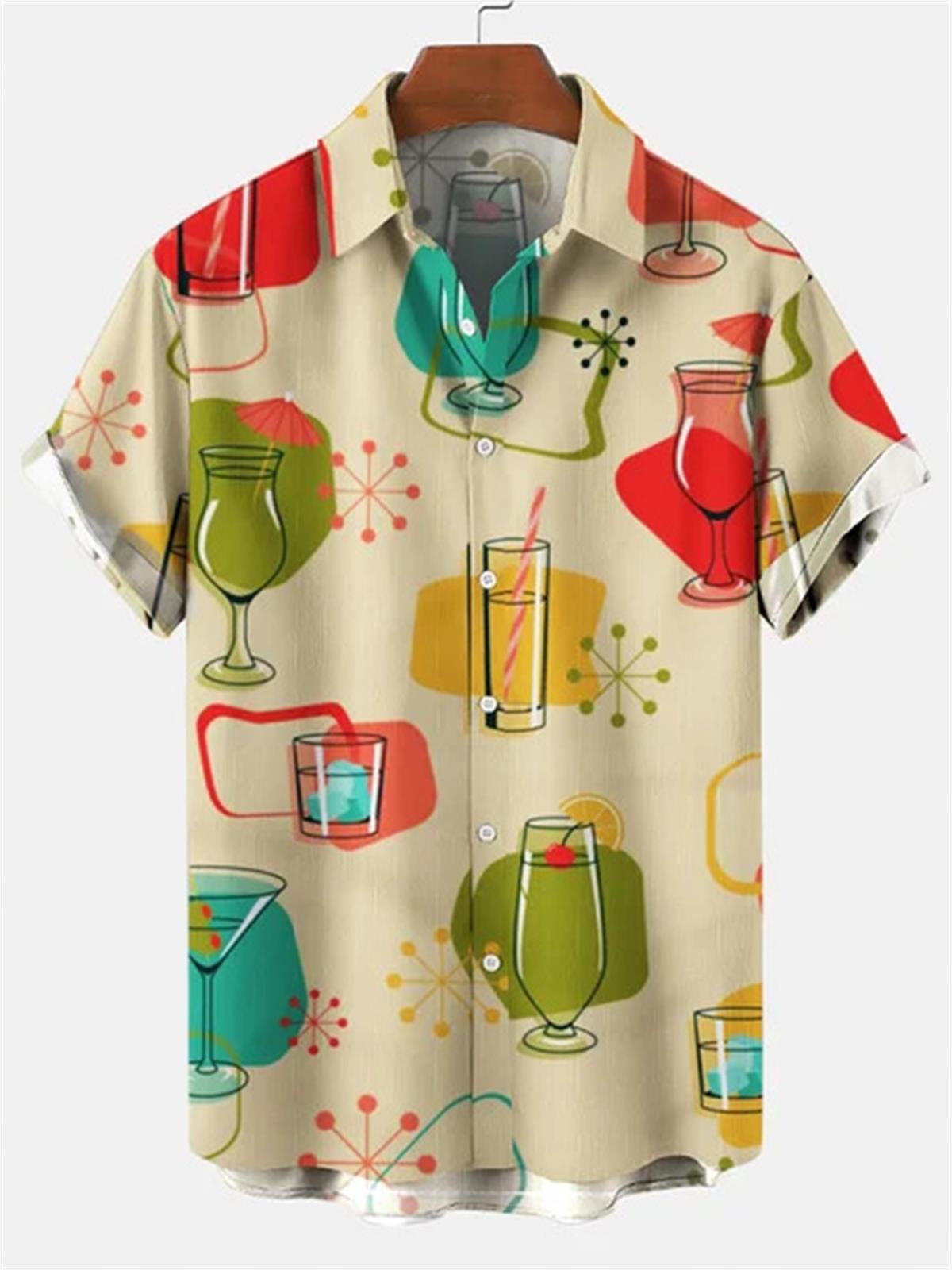 Men's Hawaiian T-Shirt, 3d Flo - огляд і ціна Vintage Hawaiian Floral Shirt