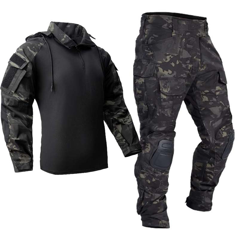 Men Tactical Uniform Milit Out - огляд і ціна Tactical Military Shirt Cargo
