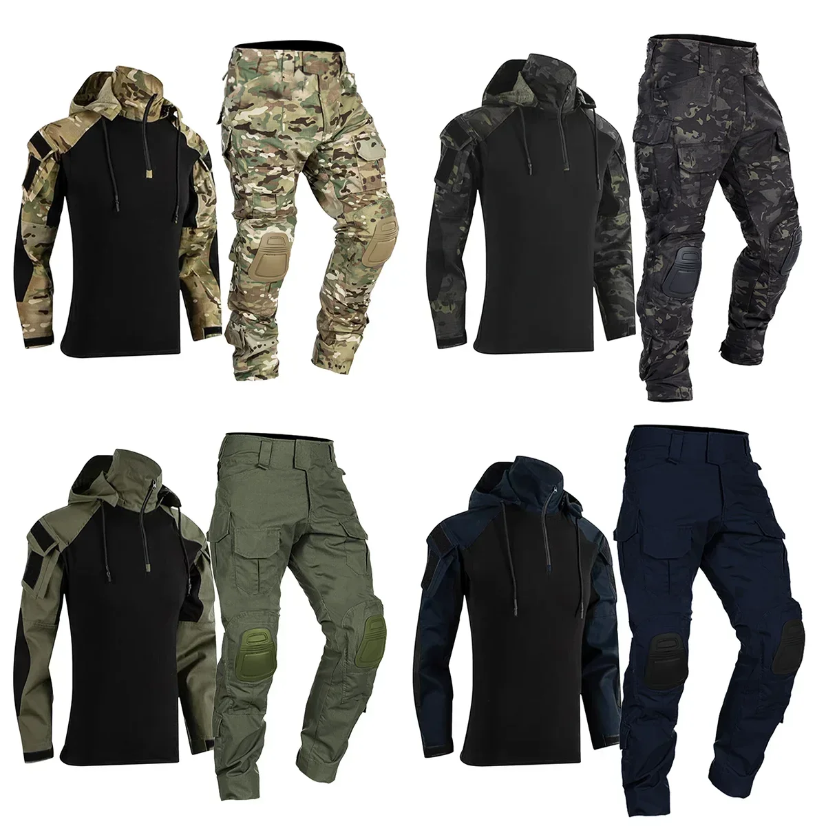 Men Tactical Uniform Milit Out - огляд і ціна Tactical Military Shirt Cargo